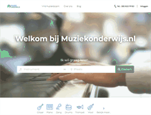 Tablet Screenshot of muziekonderwijs.nl